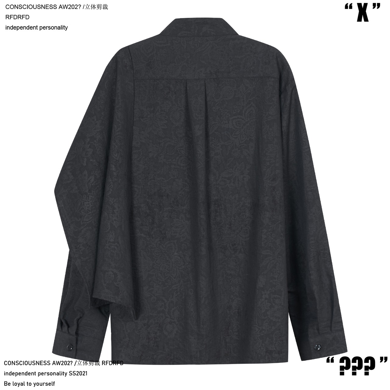 RFDRFD 26AW 26AW 3Dカット スカーフネック モードシャツ
