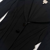イタリア製 ARMANI COLLEZIONI アルマーニ コレツォーニ テーラードジャケット 38/ブラック レディース ビンテージ