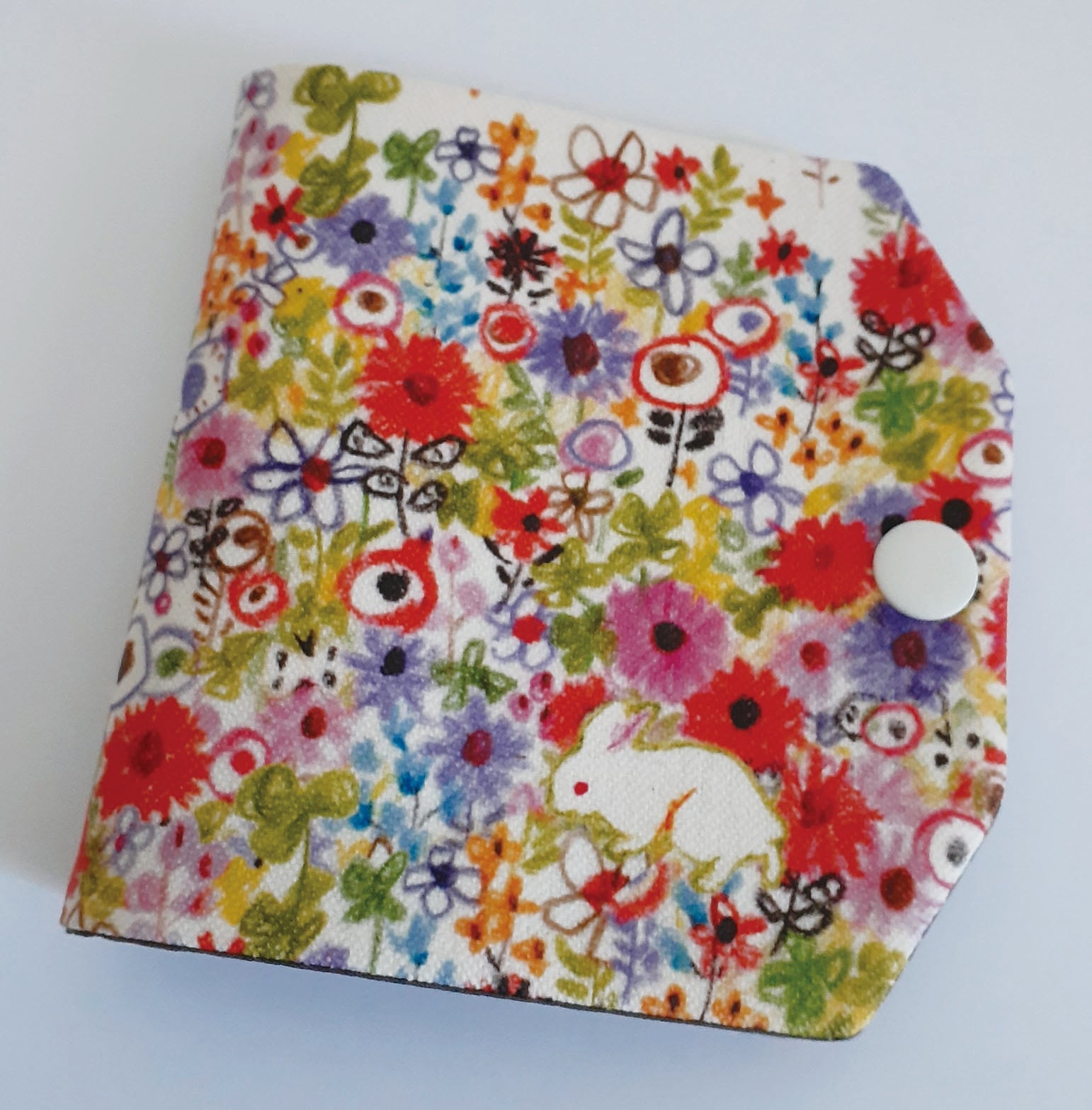 TORINOS 　仮置きマスクケース　文鳥　撥水加工　ハンドメイド　うさぎ