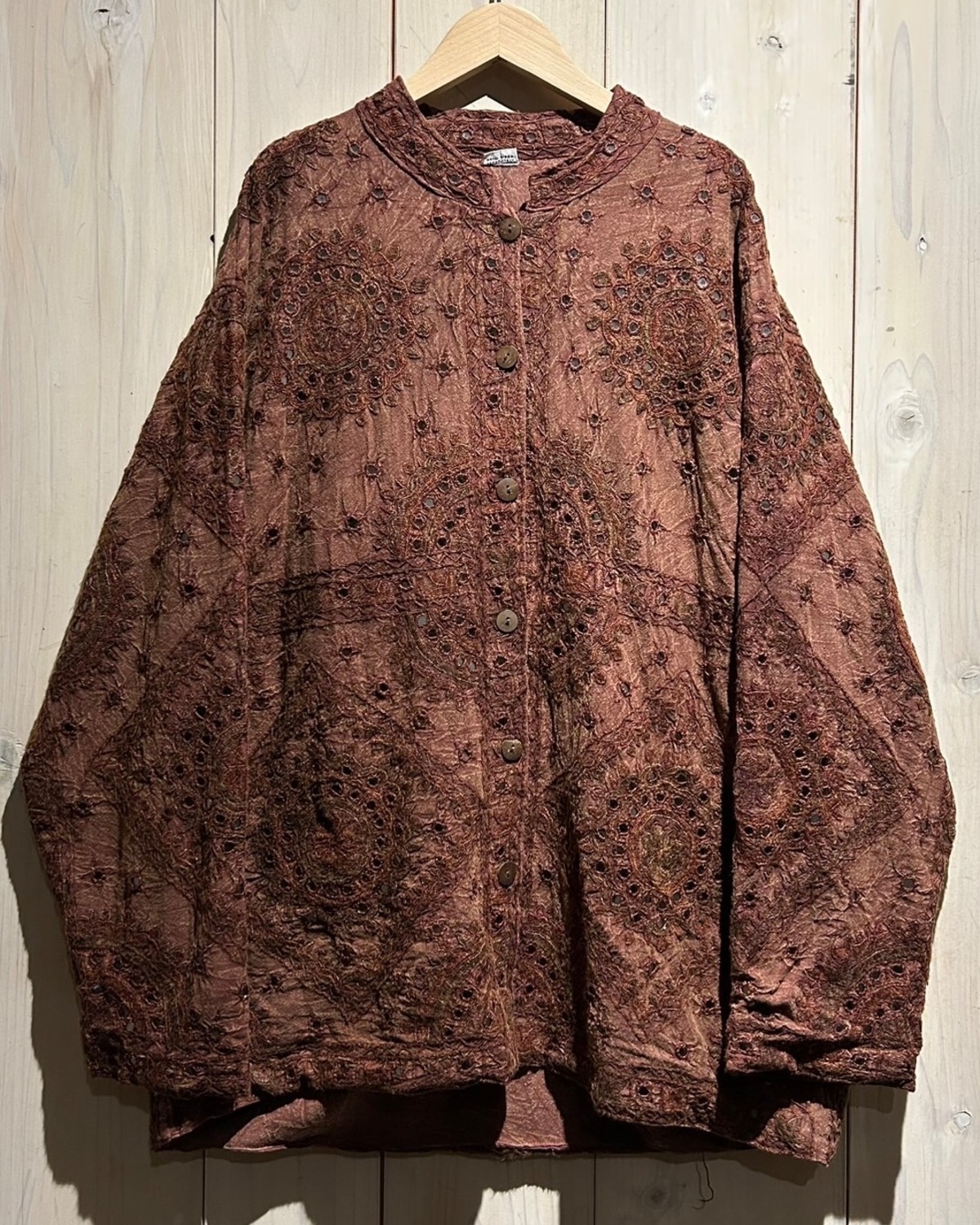 a.k.a.C.a.k.a vintage】Beautiful Embroidery Design Vintage Loose 