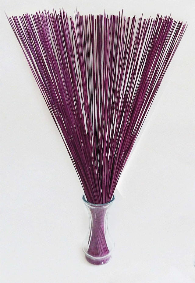 【イ草フラワー 藤色】Rush Grass Flower Purple　70ｃｍ 登録商標　GOZA 九州物産(福岡県柳川市)