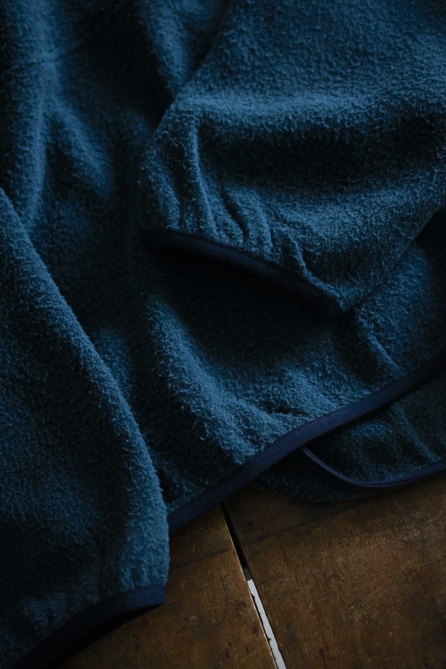A.PRESSE / Vintage Silk Fleece Harf ZIP Jacket (Blue)