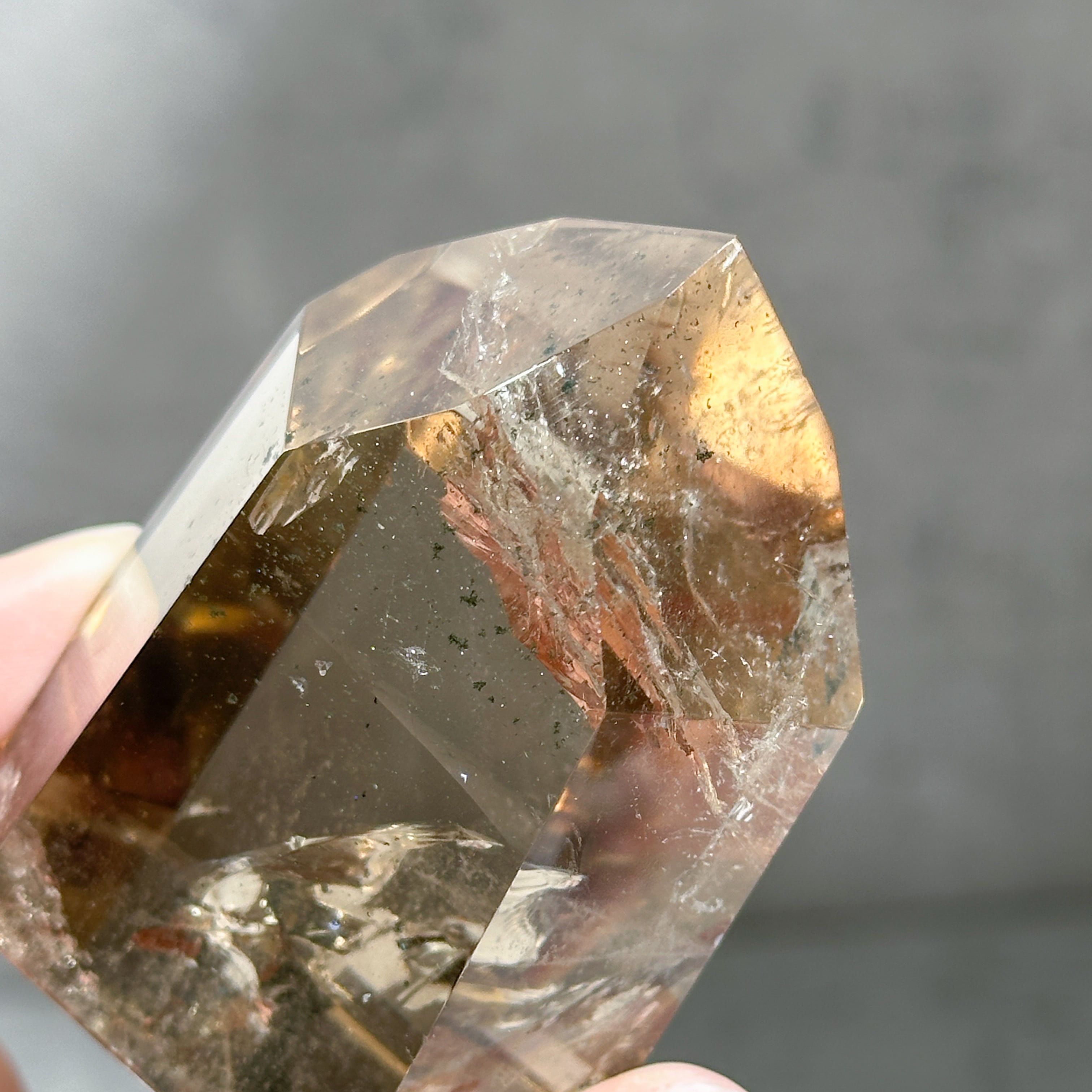 虹◎スモーキーシトリン タワー24◇ Smokey Citrine ◇天然石・鉱物