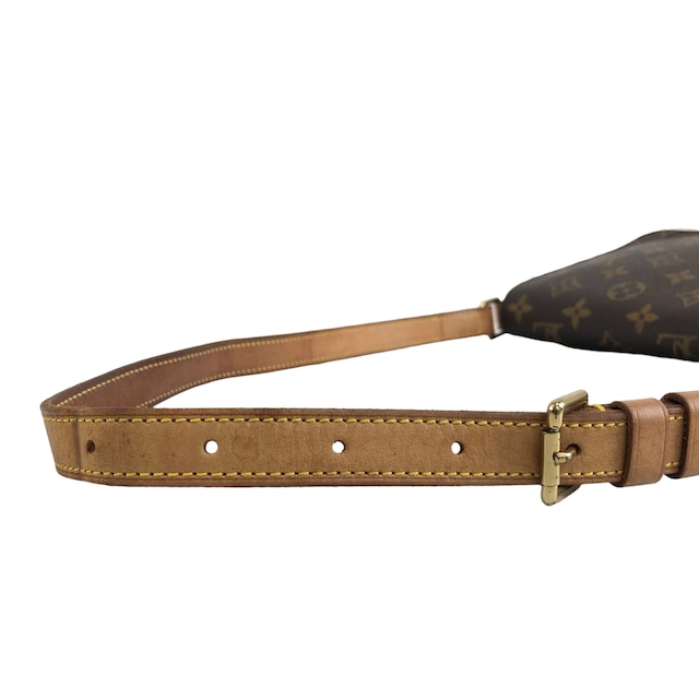 LOUIS VUITTON ルイヴィトン モノグラム ショルダーバッグ ブラウン PVC レザー ミュゼットタンゴ vintage ヴィンテージ オールド hhd3ec