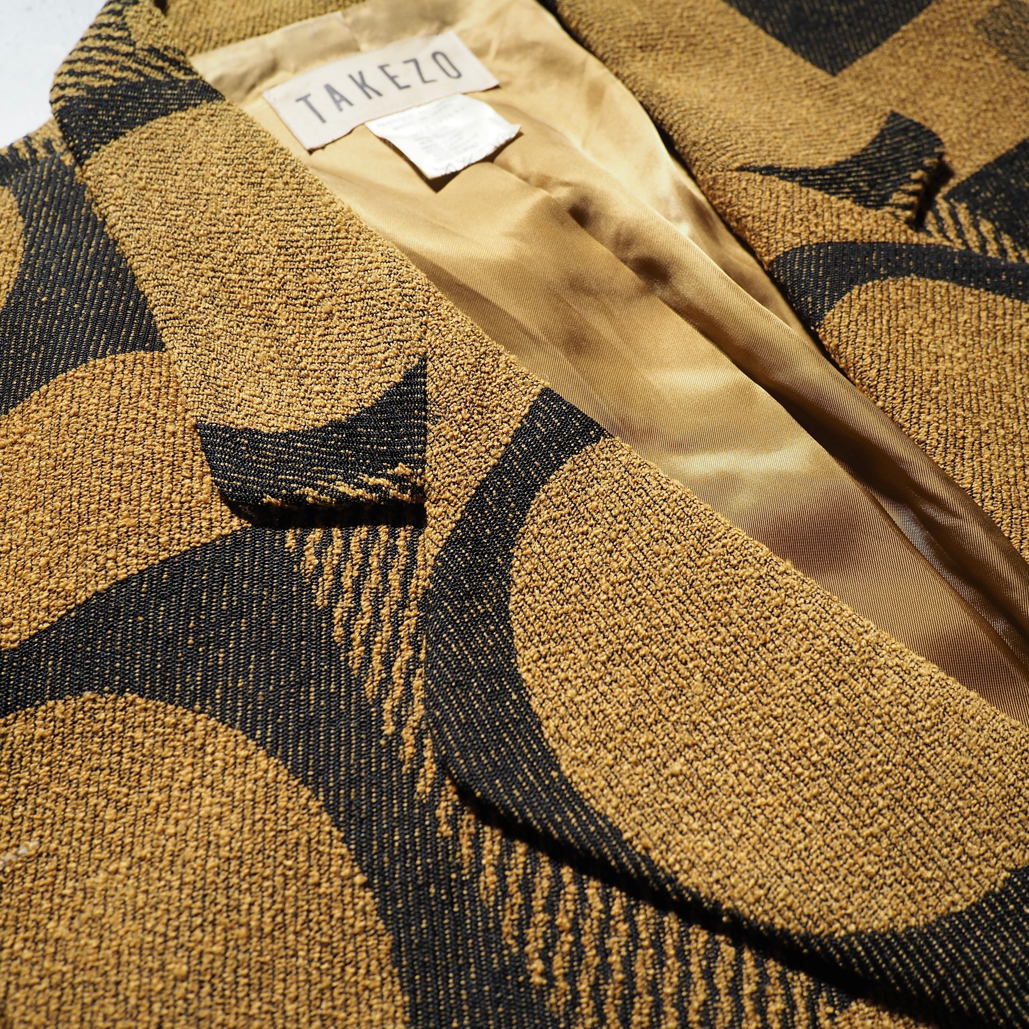 1980 - 90s ” Old TAKEZO ” Modern Contemporary art Embroidery vintage Tailored jacket