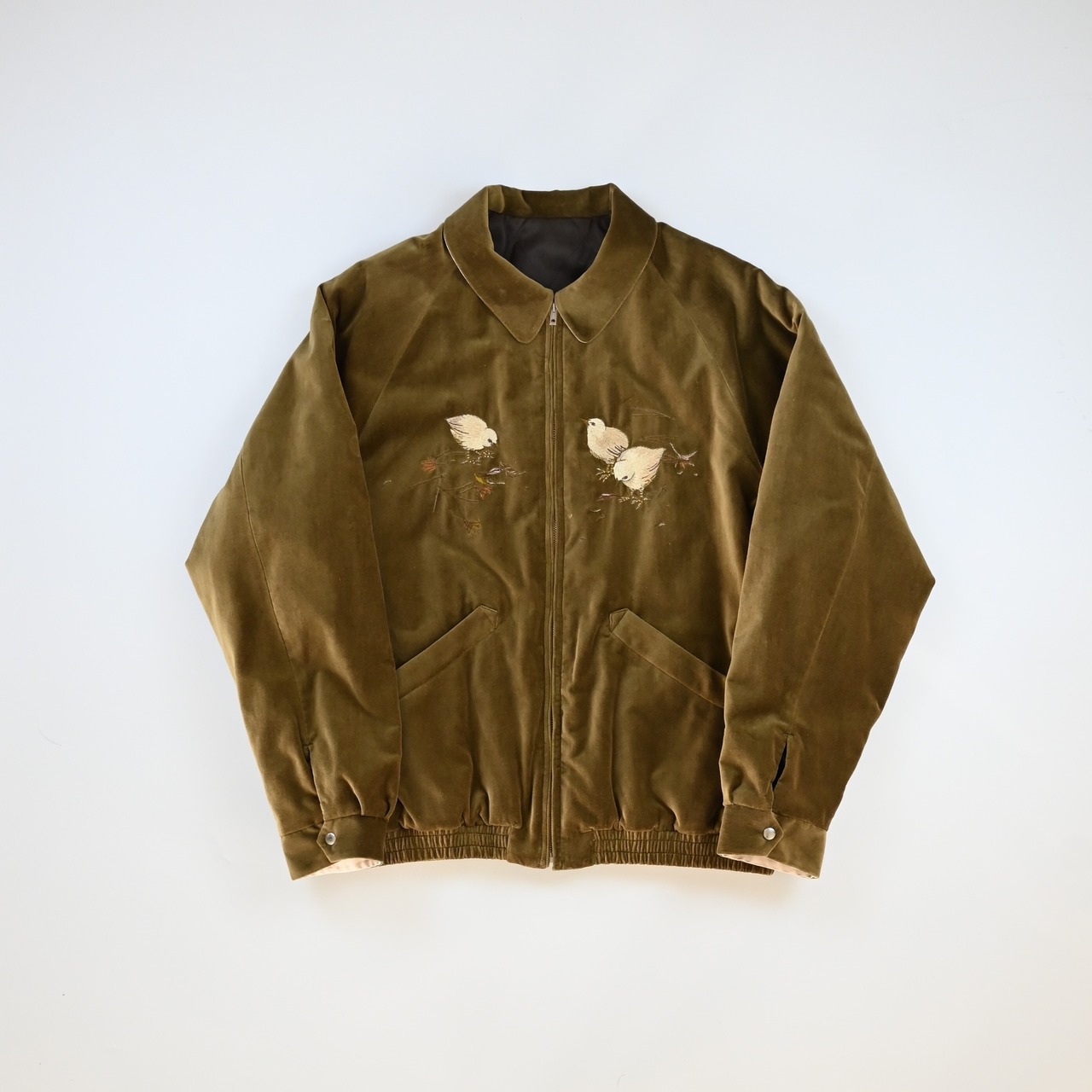OLD JOE / STUNNING VELVET SOUVENIR JACKET(Niwatori to Hiyoko)