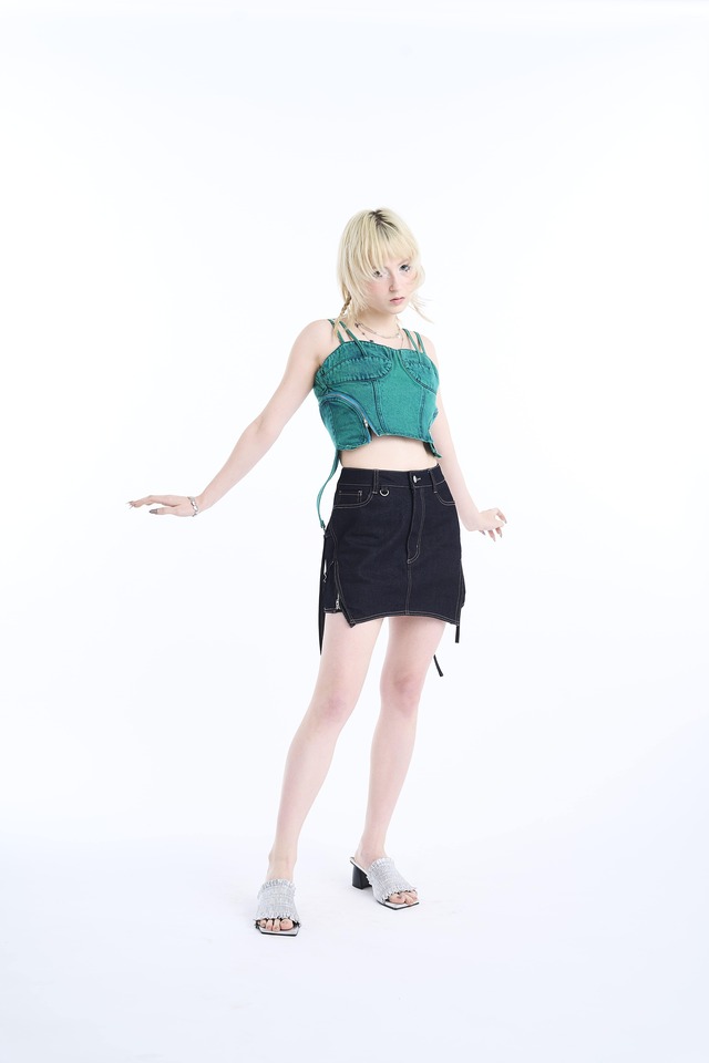 WOMEN / LUCY SIDE STRING SKIRT / KR24S004