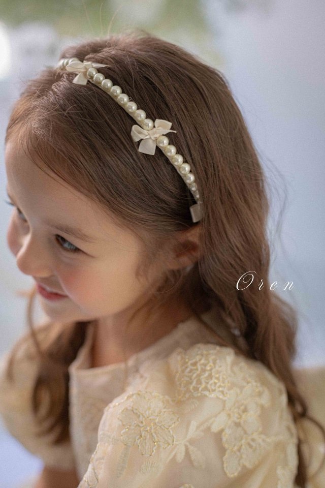 【取寄】oren|eta pearl headband|エタパールカチューシャ|FREE|baby&kids|26 spring