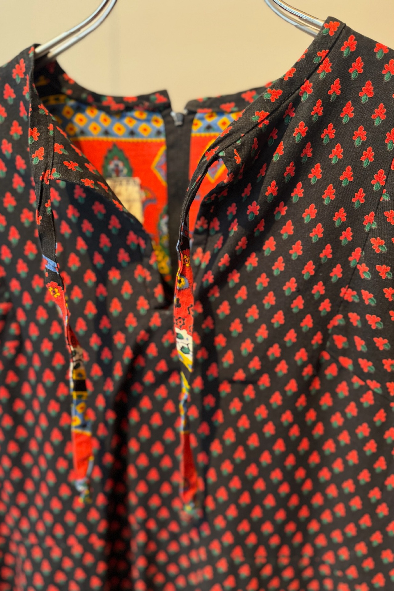 【送料無料】70's-80's european puff sleeve dress