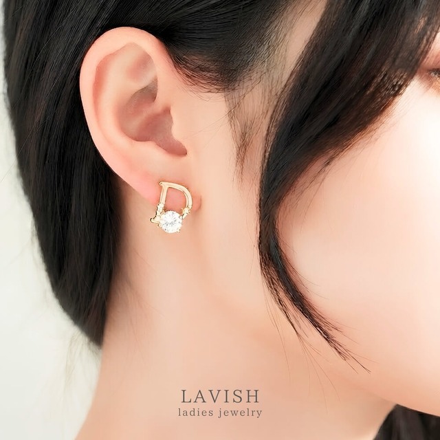 Dデザイン ピアス  ｜ 両耳セット レディース