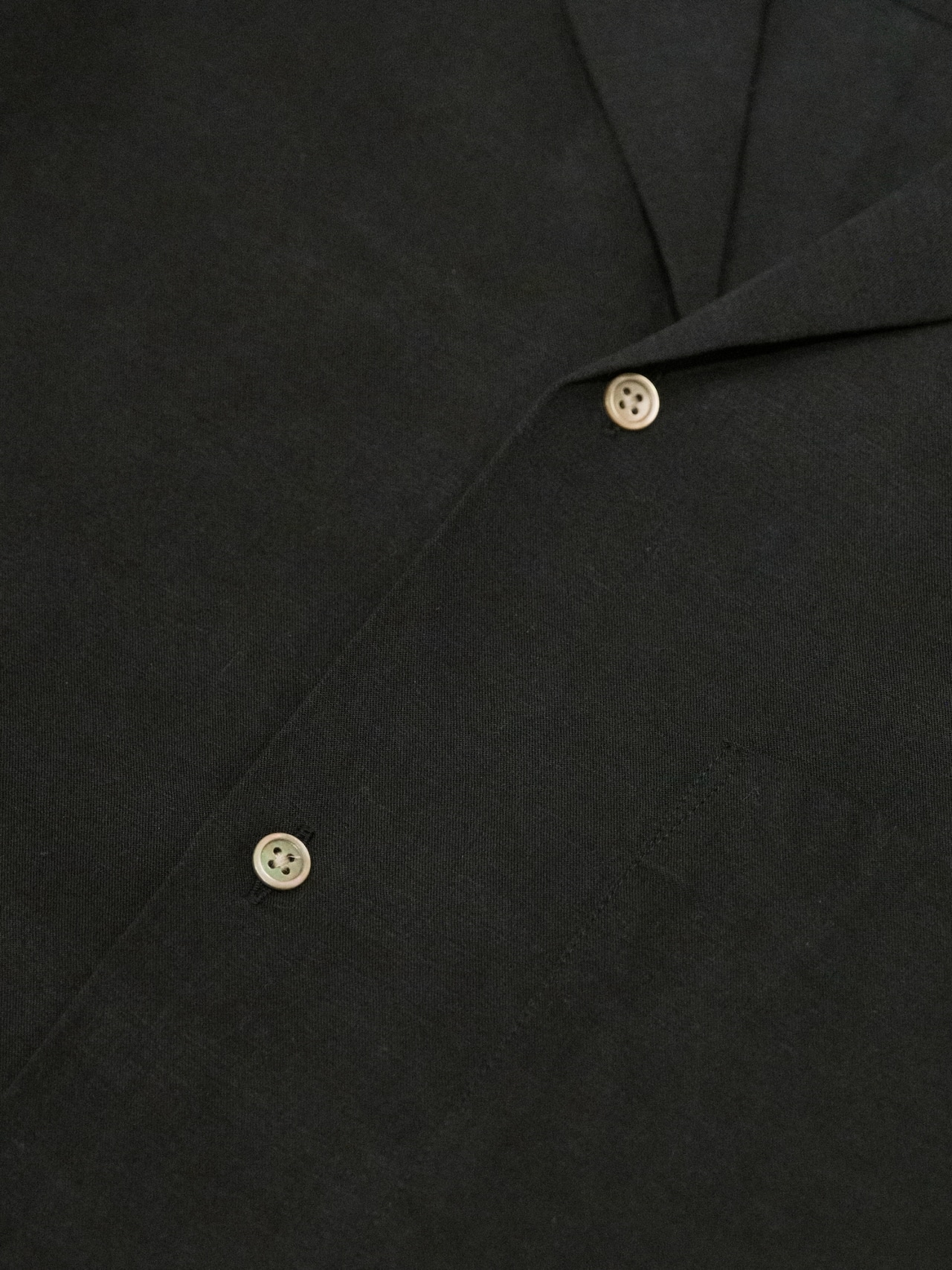 Washed Tencell Open Collar Shirts