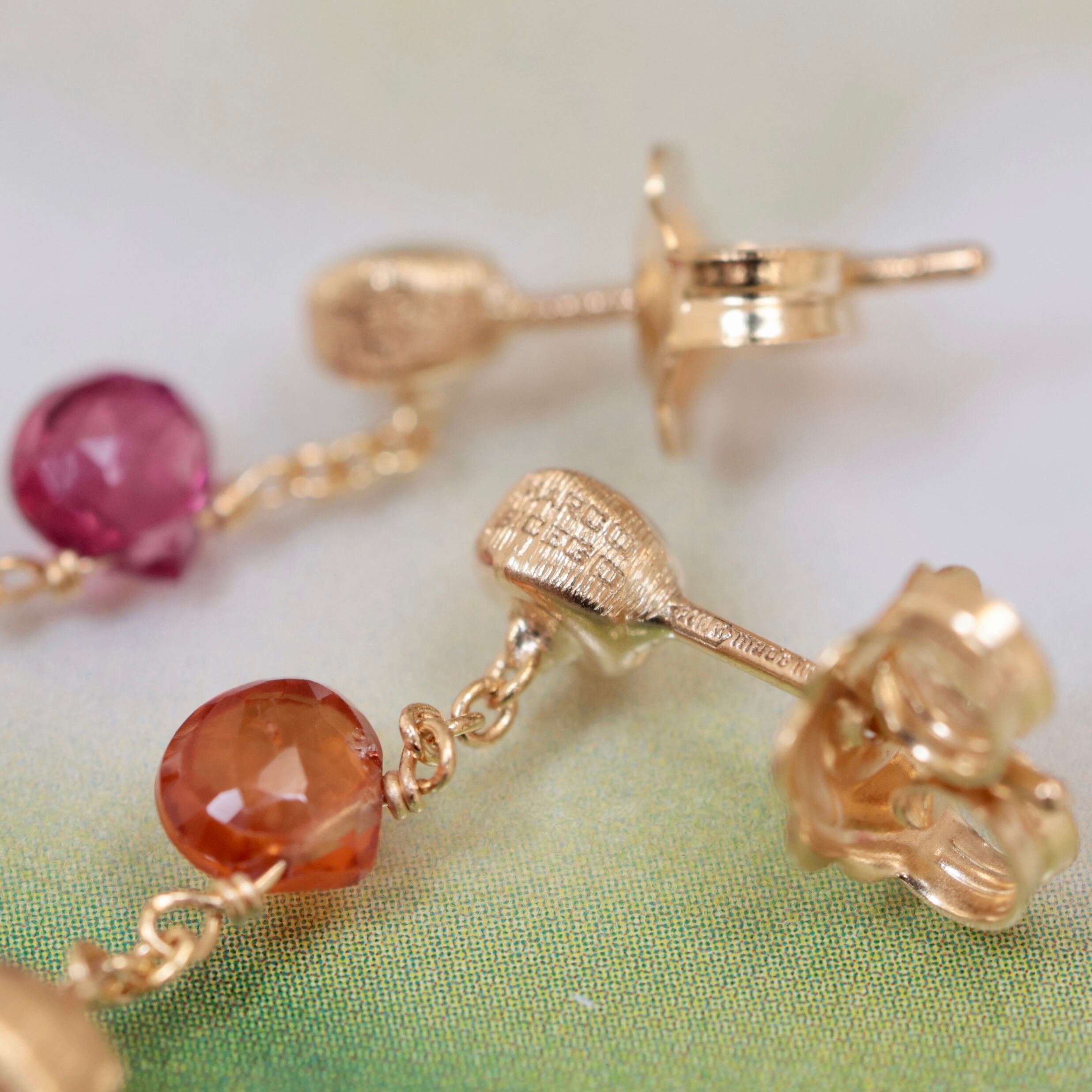 750 マルコビチェゴ カラーストーン ピアス MARCO BICEGO