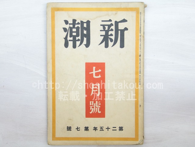 （雑誌）新潮　第25年第7号　昭和3年7月号　/　　　[33561]