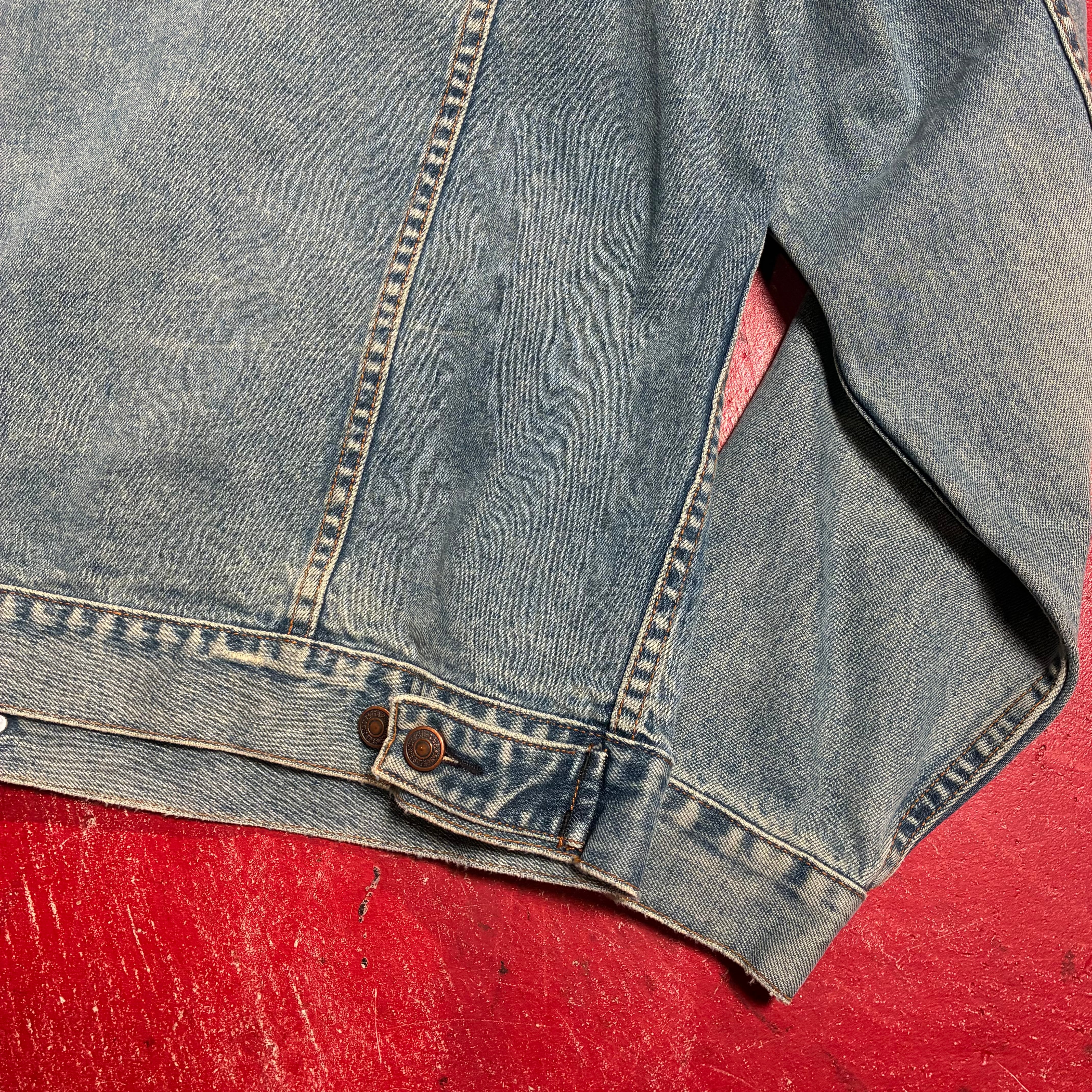 90s OLD GAP デニムジャケット　トラッカージャケット　ブルー 90s OLD GAP デニムジャケット トラッカージャケット ブルー | 古着屋