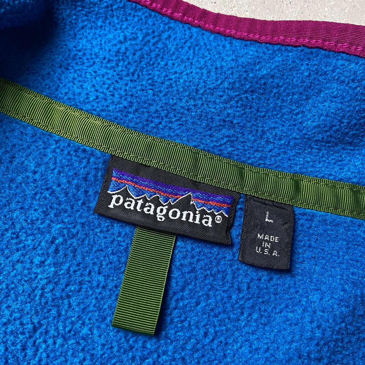 91年製 USA製 patagonia パタゴニア シンチラジップT-ネック フリース 