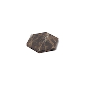 MARBLE HEXAGON COASTER - Emperador dark