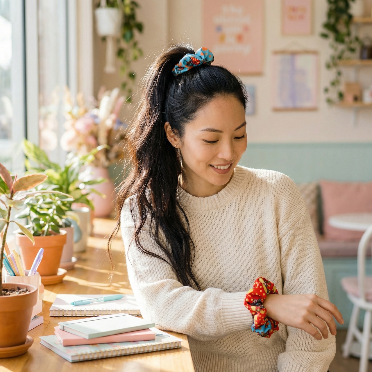 pipiシュシュ レッド