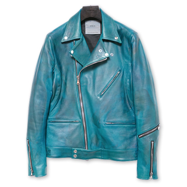 【STRUM ストラム RIDERS JACKET ライダースジャケット】SPEEDER/ハイブリッドタンニン鞣しカーフスキン燃焼製品染め/ダブルライダース【送料無料】