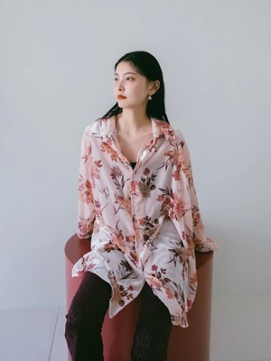 Velvet Over Shirt / PINK