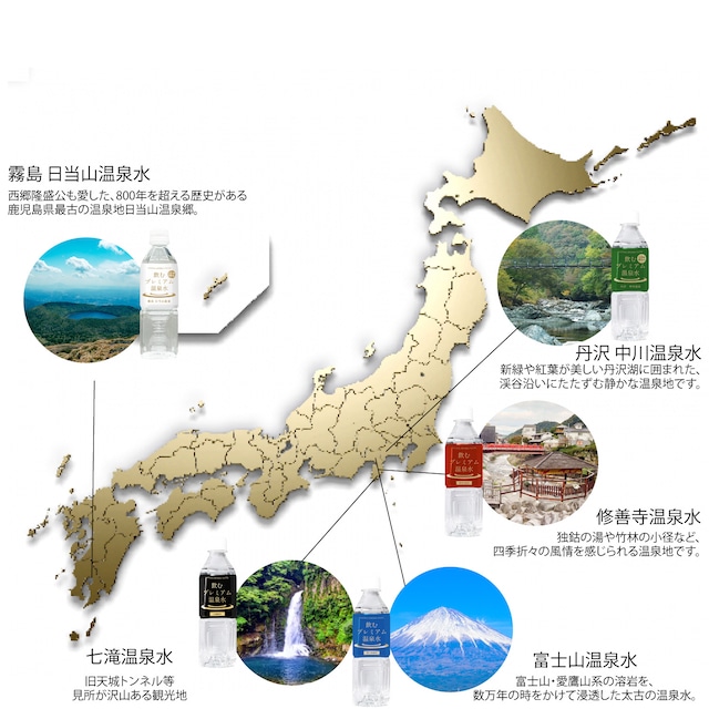 超軟水 アルカリ温泉水 温泉水 飲むプレミアム温泉水 富士山温泉 ( 1箱 / 500ml 24本 ) | やすらぎショップ 公式ストア