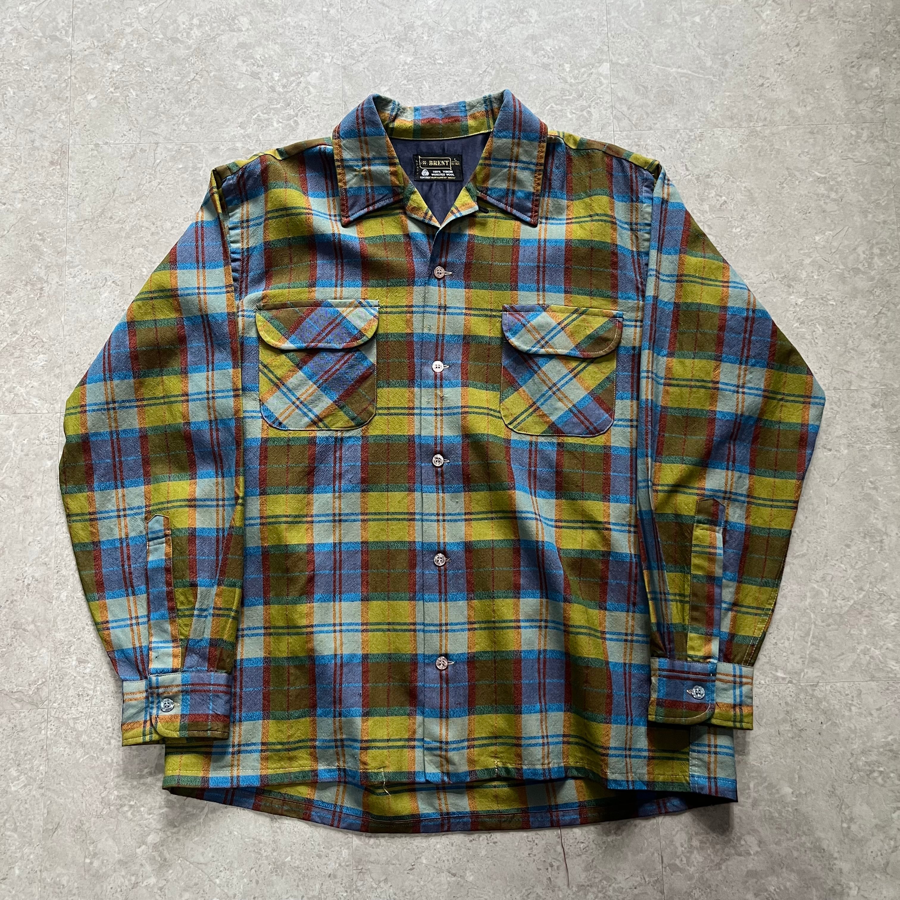 60s~70s BRENT L/S wool shirt【仙台店】