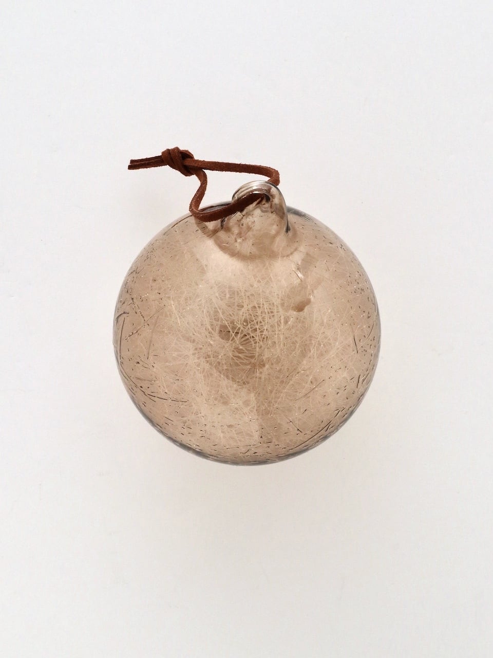 クリスマスオーナメント ガラスボール ウィンターグレー｜Glass