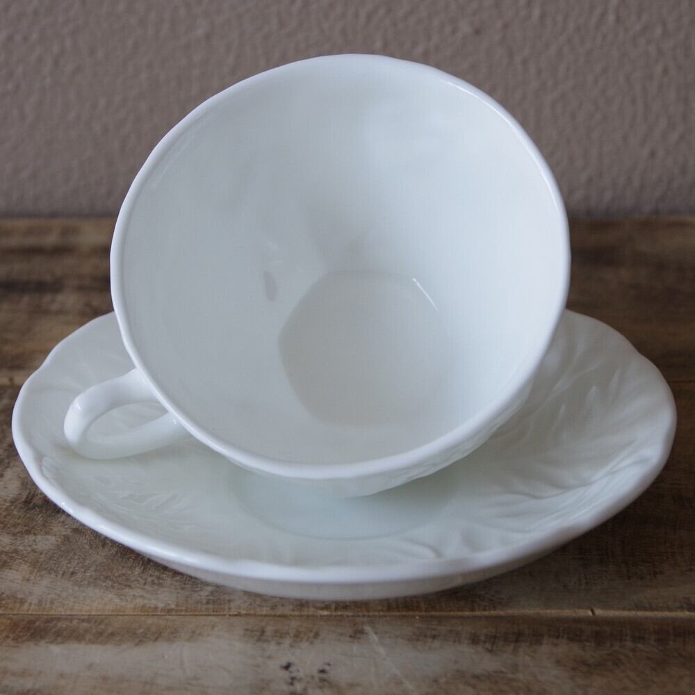 WEDGWOOD ホワイト 陶器製 ティーカップ 2個セット