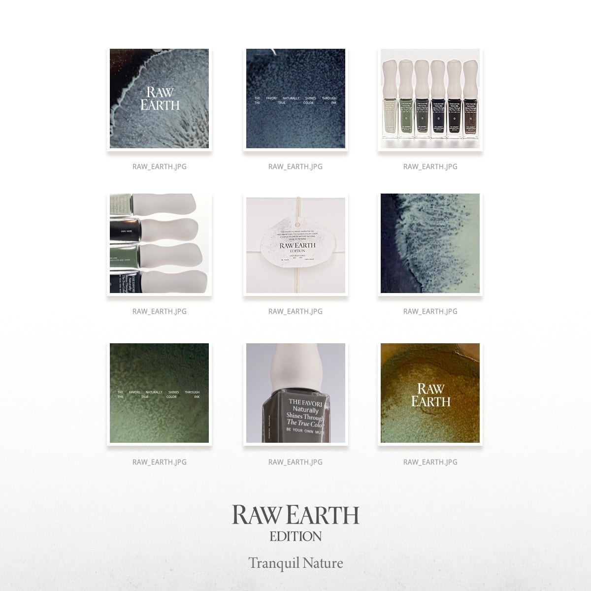 set】〈THE FAVORI × he_nail〉 RAW EARTH EDITION ver.Ⅱ 「TRANQUIL
