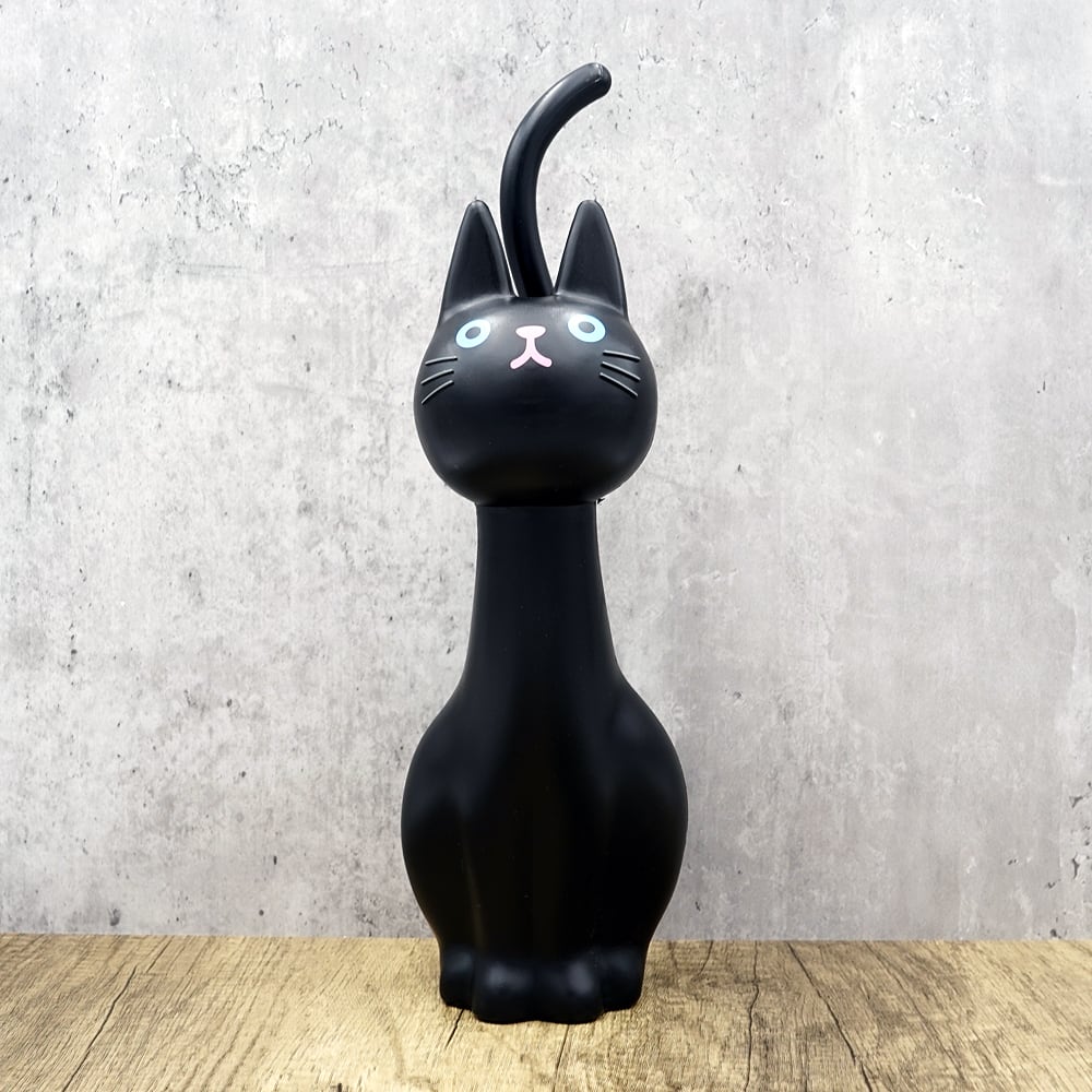 猫トイレブラシ(ねこのトイレブラシ)クロ | マスノヤ衣料品店