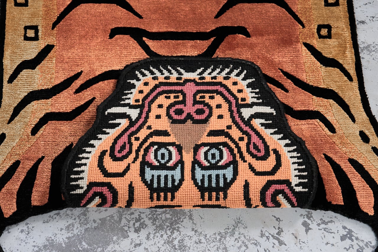 Tibetan Tiger Rug 《Mサイズ•シルク・オリジナル3・クラシックカラー