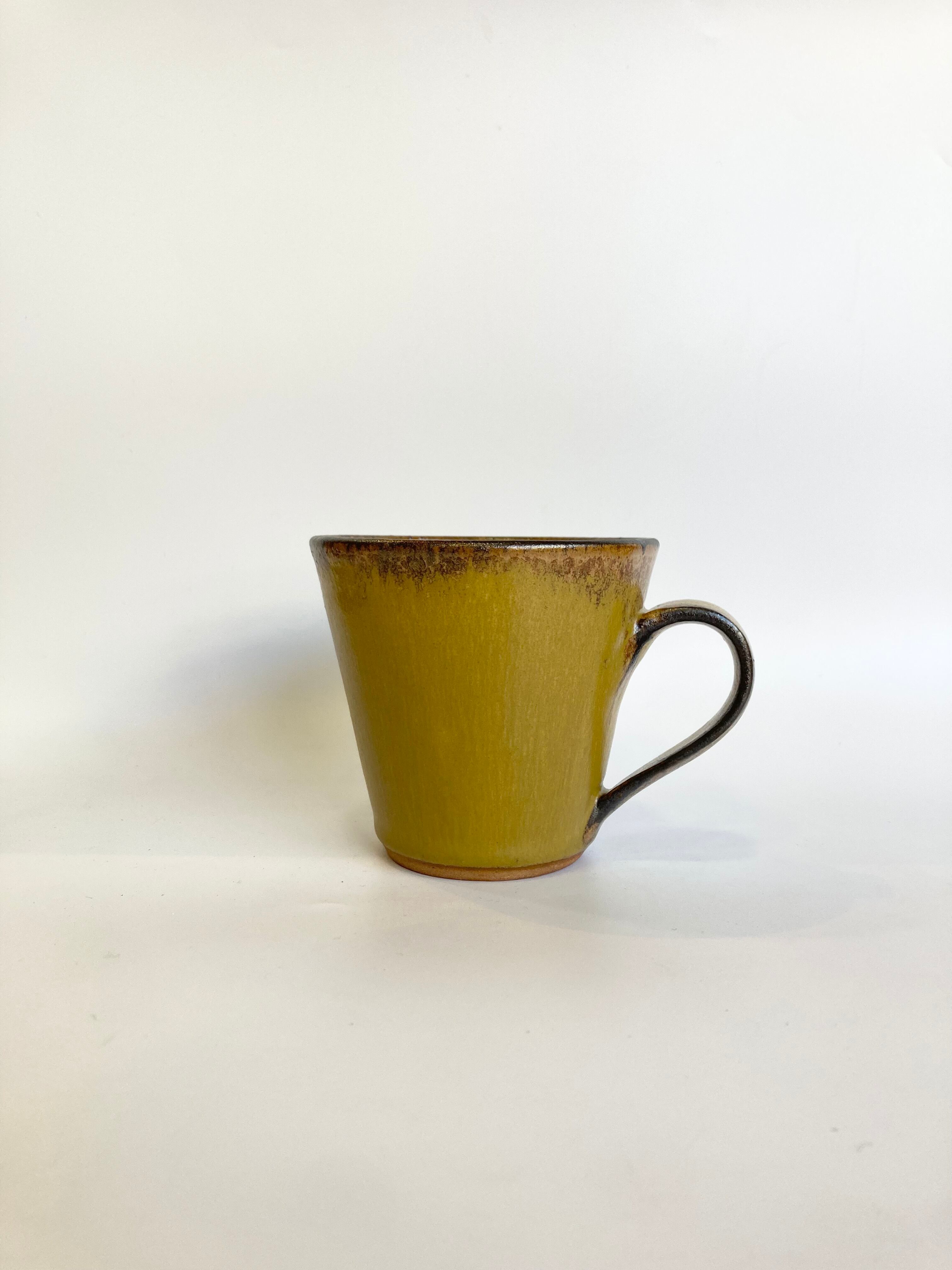 マグカップ】マルブチマグ 黄色 作家 中ノ瀬蓮 益子焼 | 若林陶器