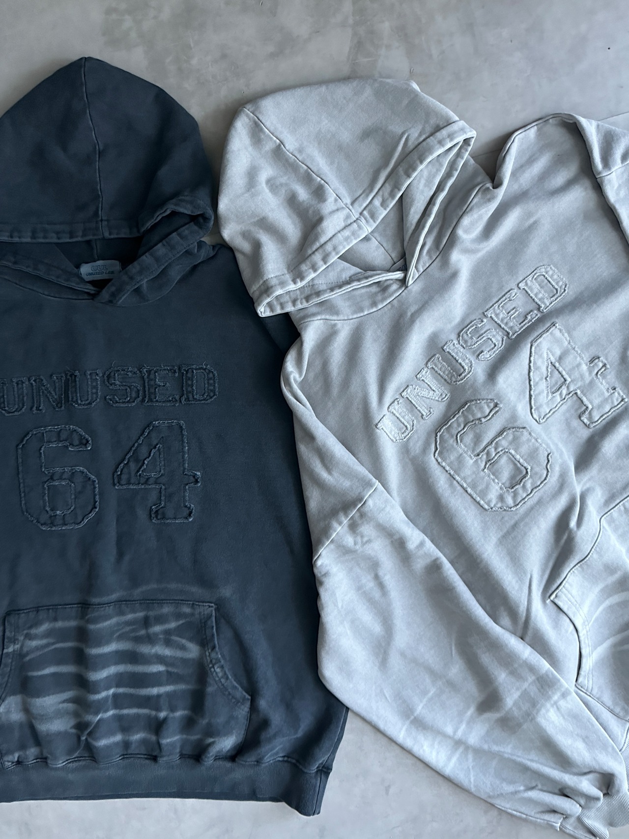 【unused.lab】design Washing process patchBIG PK/sandgray