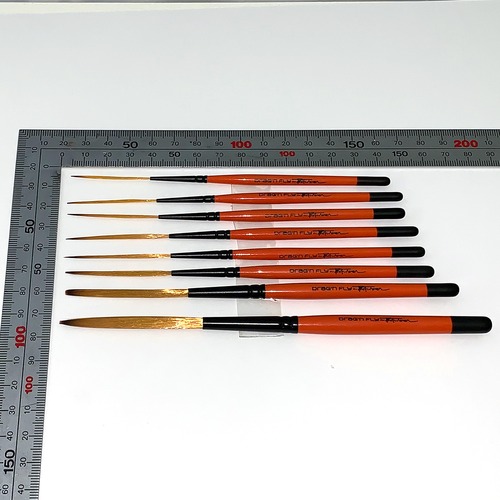 MACK Brush "DRAG'N FLY"   Set of 8 Brushes