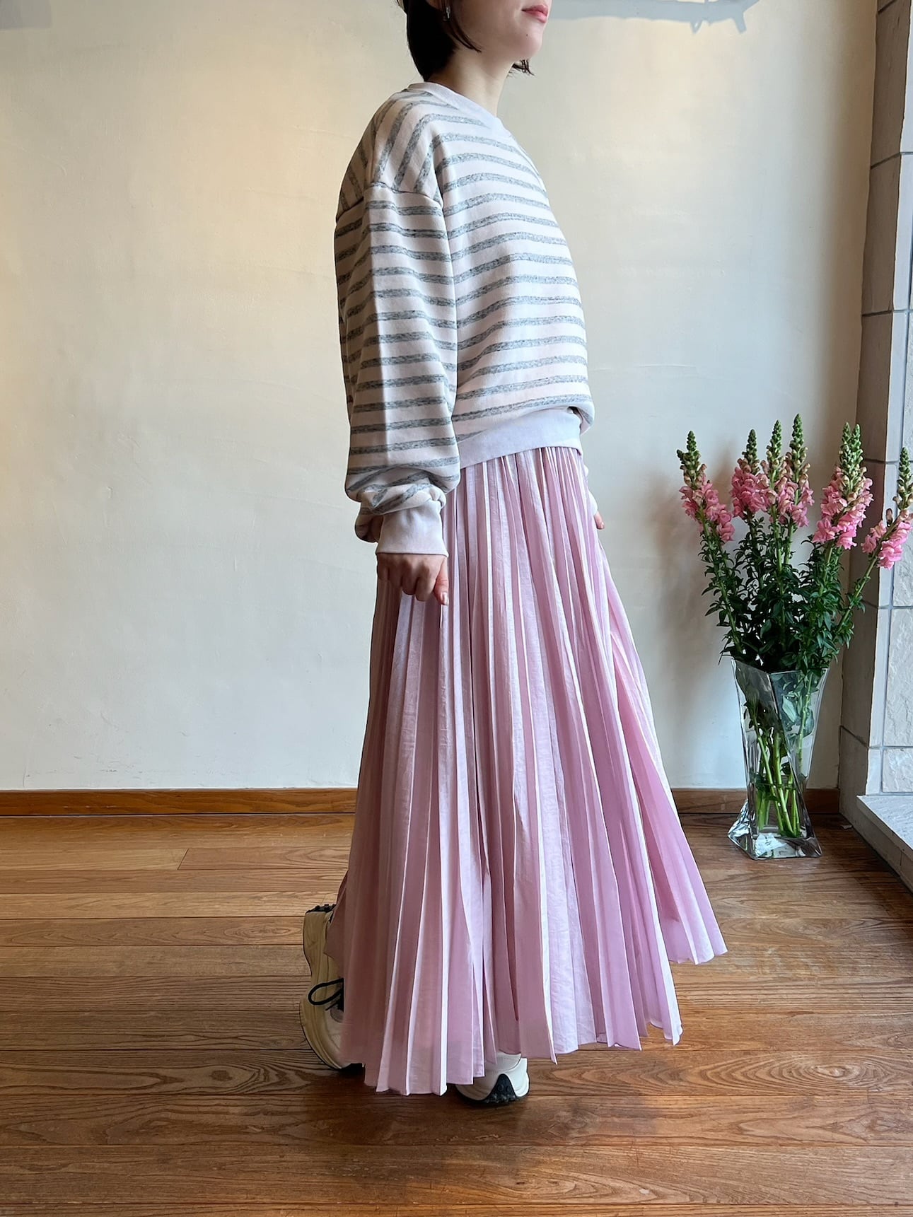 再入荷】Dignite collier / ランダムプリーツスカート | anouk