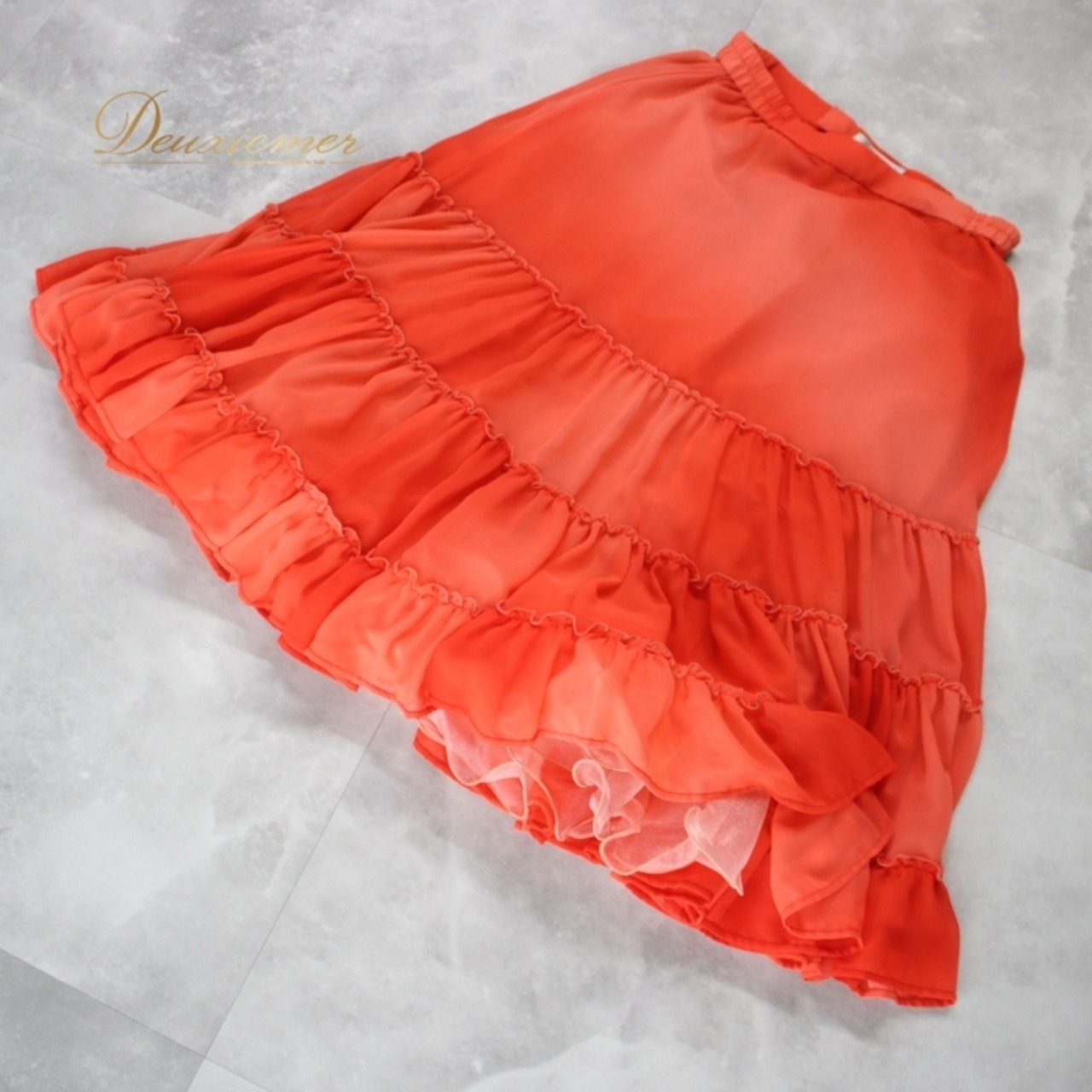 社交ダンス 衣装 スタンダード スカート レッスンウェア 練習着 オールシーズン Dance Fashion Pier オレンジ系 無地 シンプル 派手 ポリエステル スカート レディース フィット感 夕日色 体型カバー ダンスウェア ストレッチ 日常使い おしゃれ ルーズフィット ファッション 楽器演奏用 開放的 きれい シルエット 薄手 軽量 おすすめ