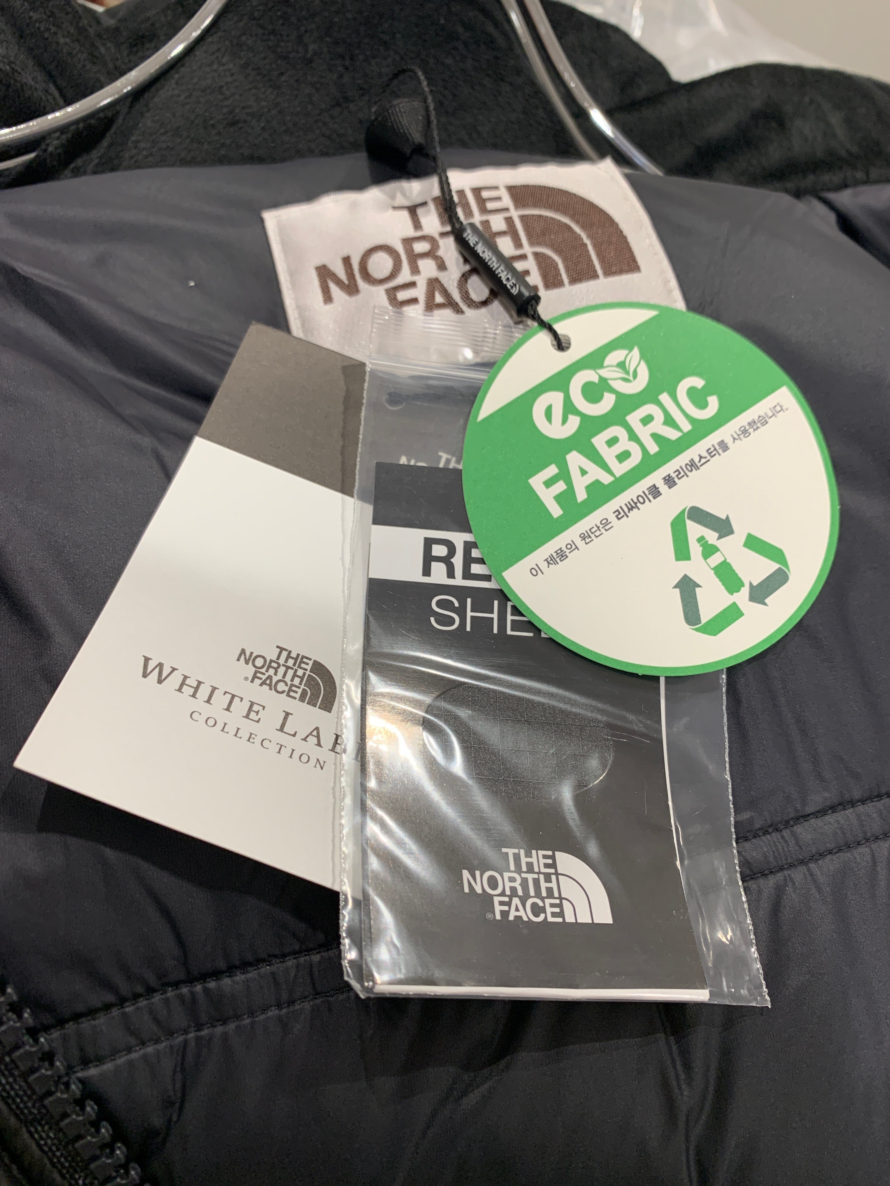 THE NORTH FACE アイスグレーWHITE LABEL ヌプシ WMNS) The North Face White Label Novelty Nuptse Down Jacket Asia