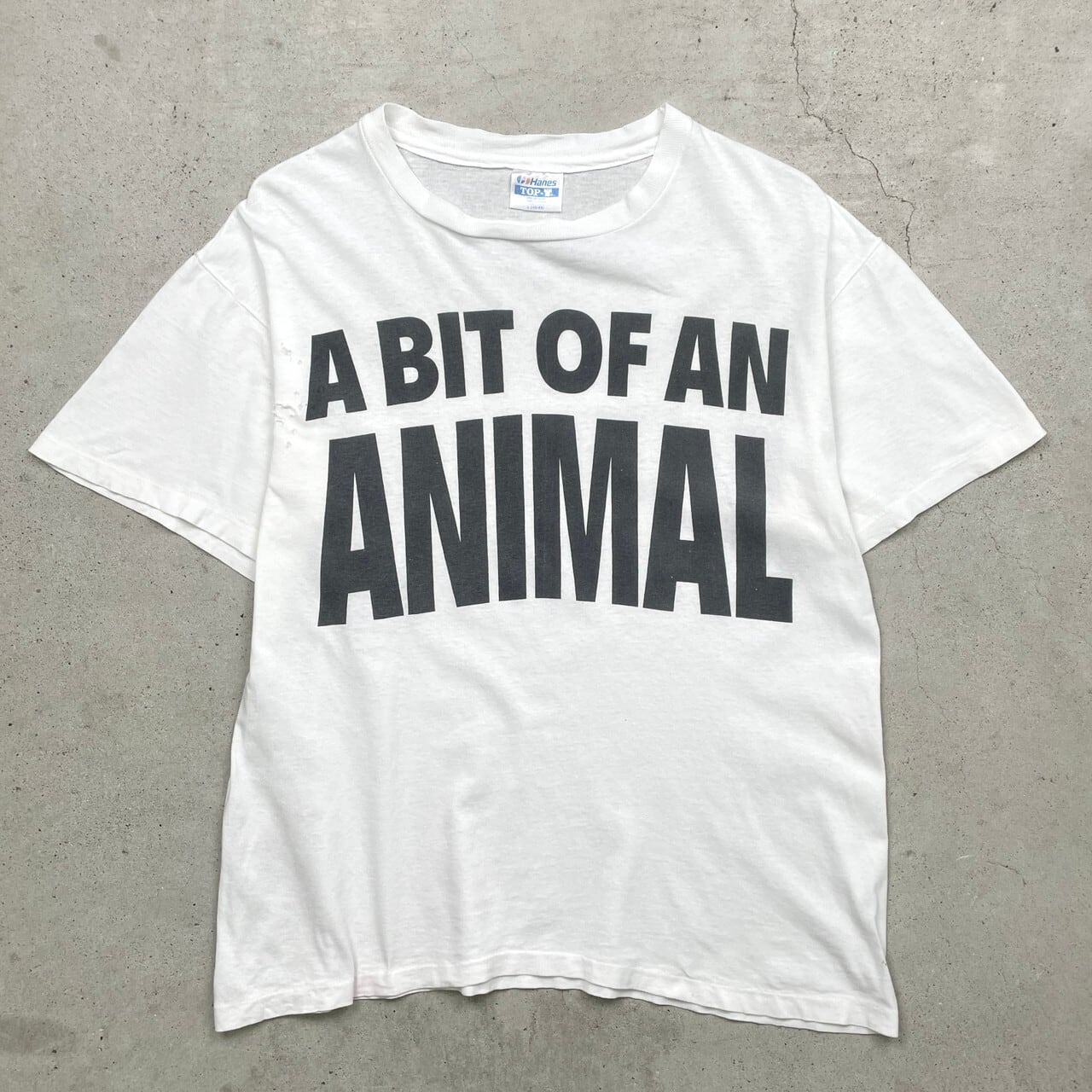 90年代 USA製 A BIT OF AN ANIMAL メッセージ ジョーク プリント 90年代 USA製 A BIT OF AN ANIMAL メッセージ ジョーク プリント