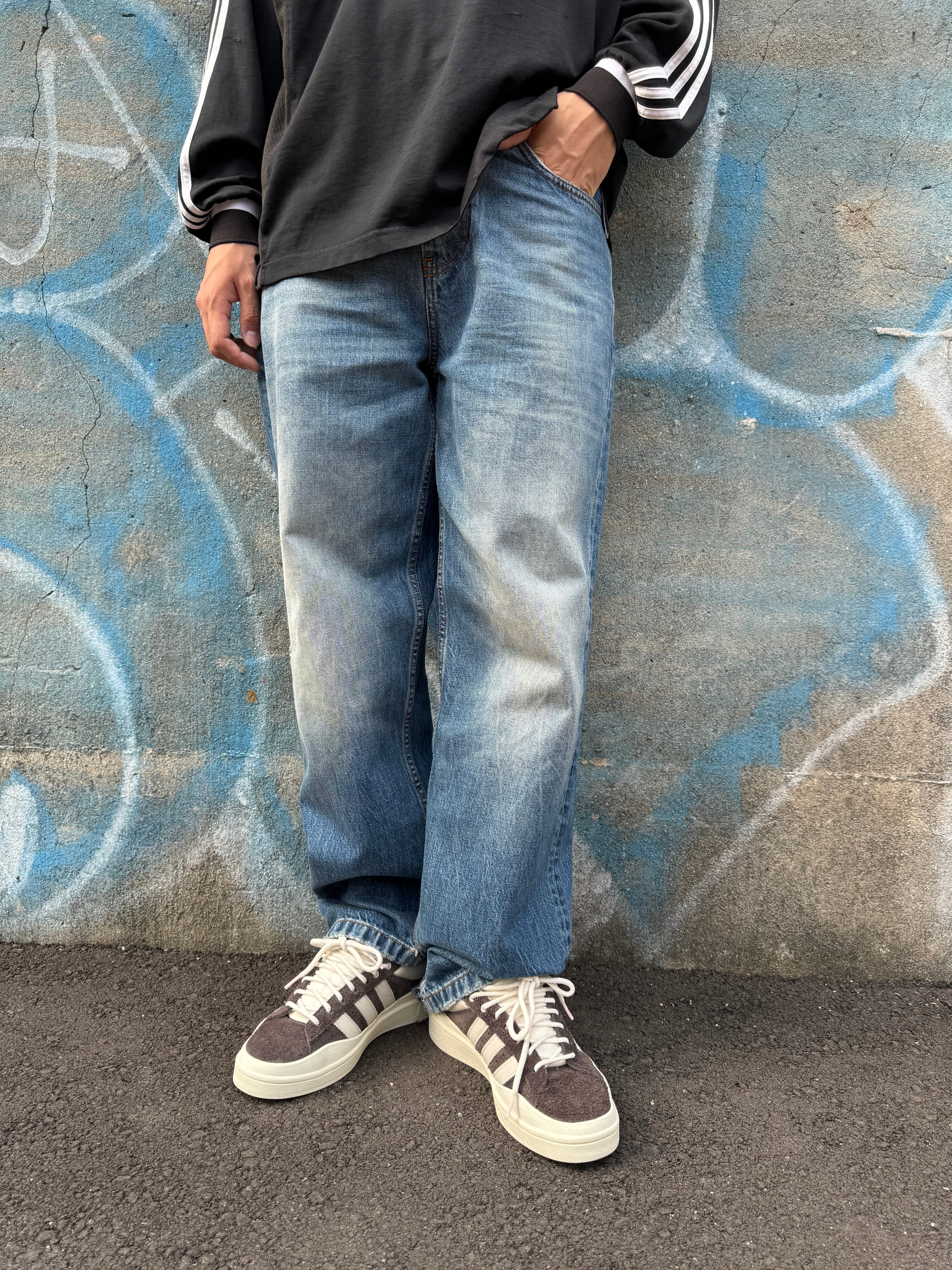 BALENCIAGA LOOSE FIT DENIM PANT INDIGO XS 736540 24762 | BRAND 