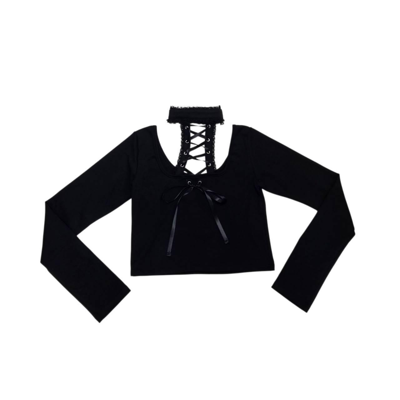 フロントレースアップニットトップス | lilLilly official webstore フロントレースアップニットトップス | lilLilly official webstore