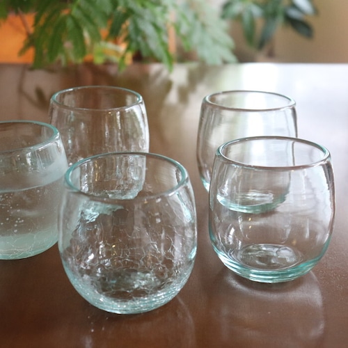 琉球ガラス 奥原硝子製造所 タルカップ ライトラムネ Ryukyu glass #332