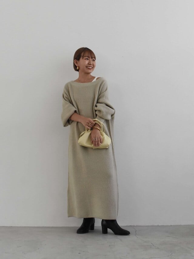 asymmetry volume knit onepiece | Katrin TOKYO