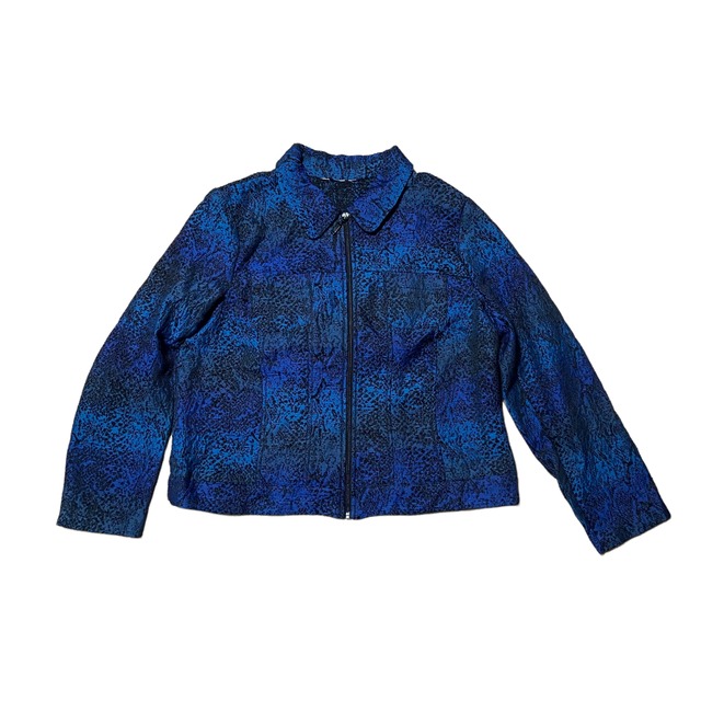 Blue Pattern Blouson