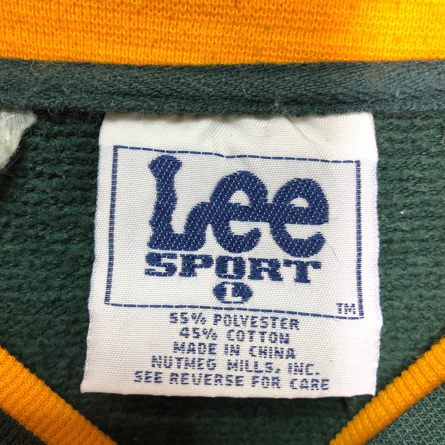 LEE NFL パッカーズ アーチロゴ刺繍 スウェット XL グリーン 緑 黄色