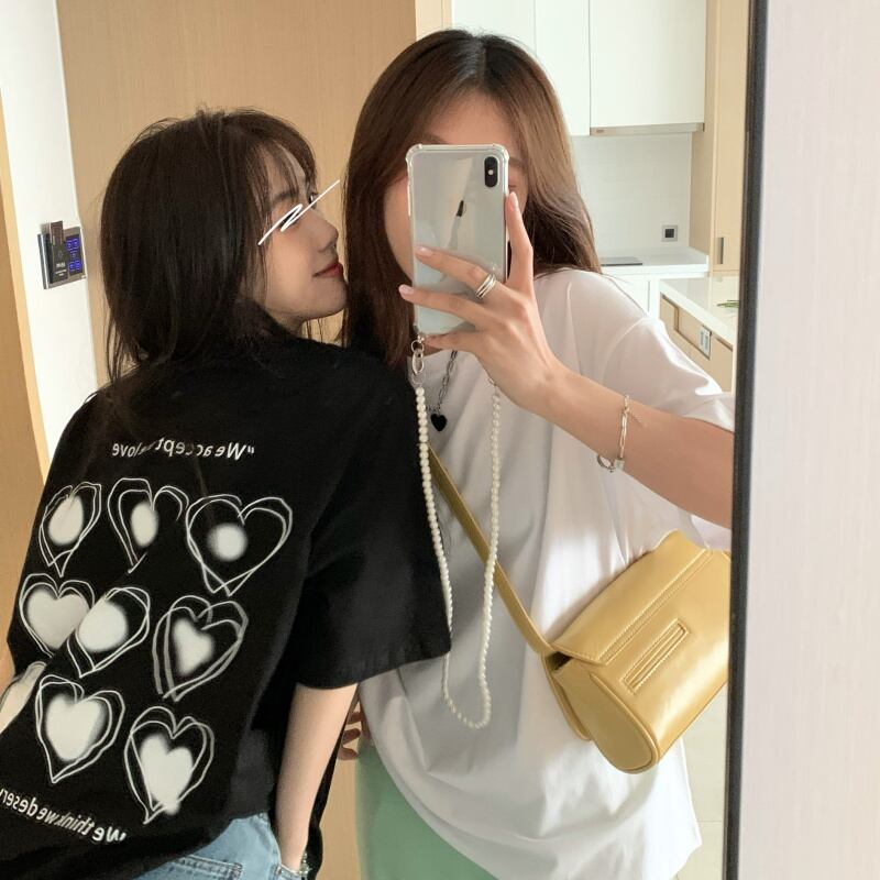 サマーカジュアルTシャツ シャツ プリントルーズ 夏物 ケッペル41055558656