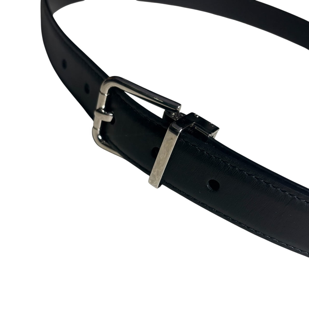DOLCE&GABBANA black leather belt