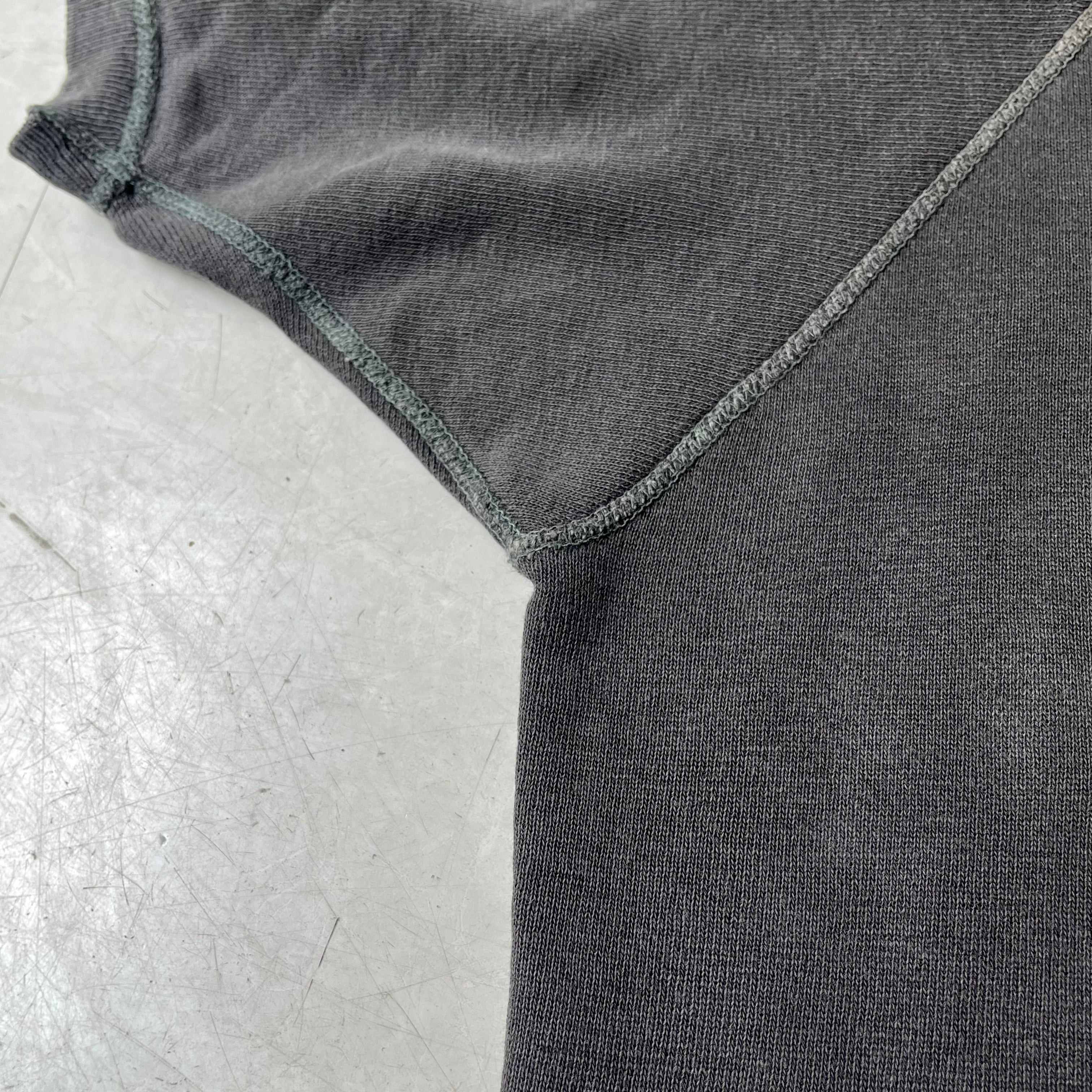 60s Short Sleeve Color Flocky Sweat Black 60年代 半袖 カラー