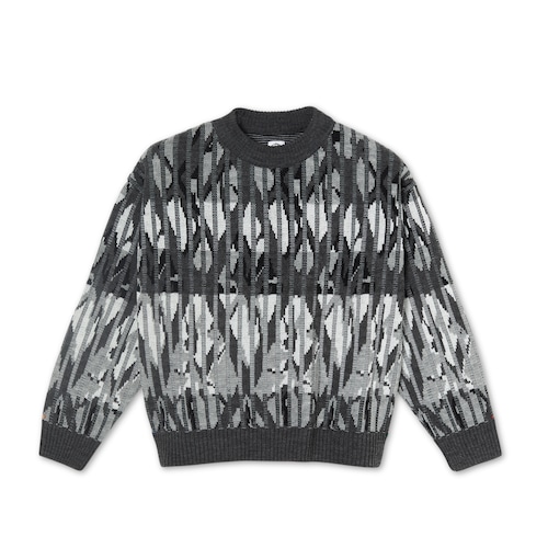 POLAR SKATE CO. PAUL KNIT SWEATER GREY