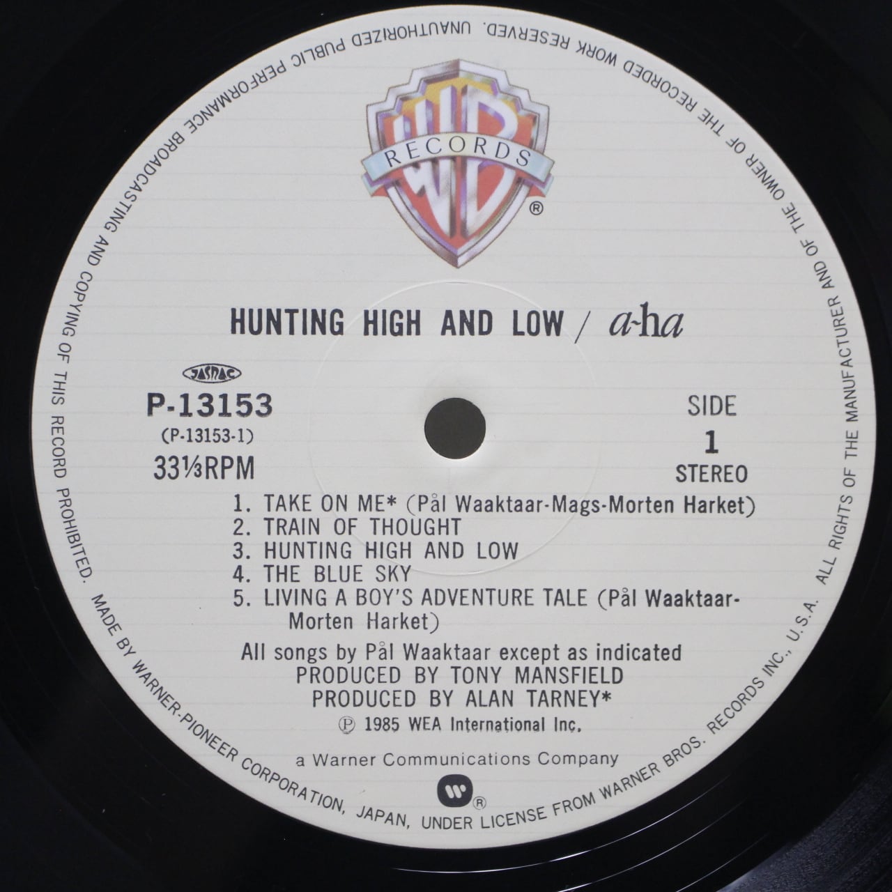 a-ha / Hunting High And Low [P-13153] - 画像3