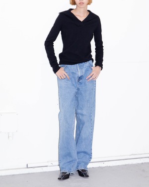 1990s Levi's 565 - wide leg blue jeans