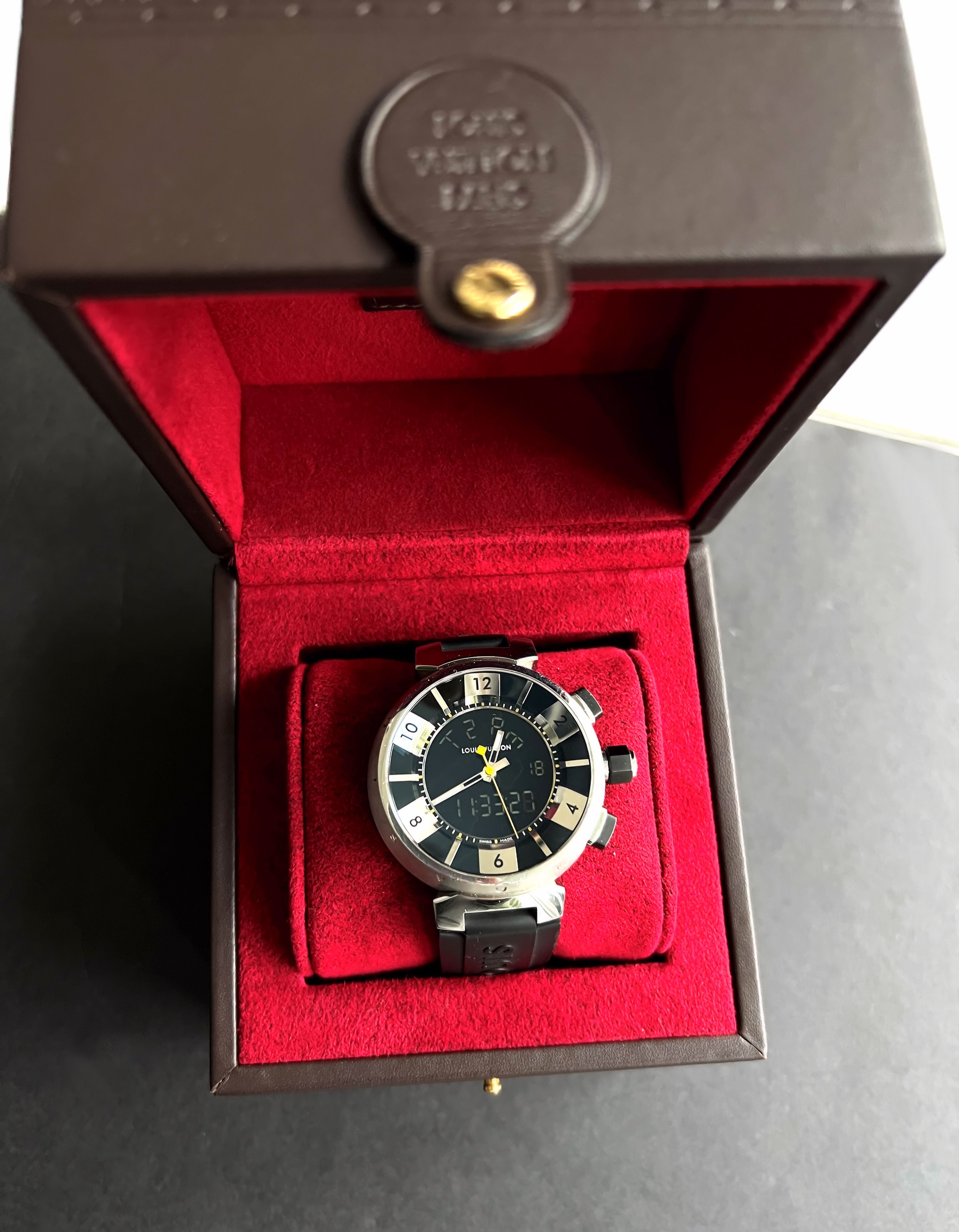 LOUIS VUITTON ルイヴィトン Tambour IN Black タンブール イン